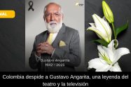 Imagen en homenaje al actor Gustavo Angarita, figura emblemática de la cultura colombiana.